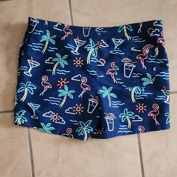 Chubbies Palm And Flamingo Patterned Swim Shorts - Picture 4 of 6